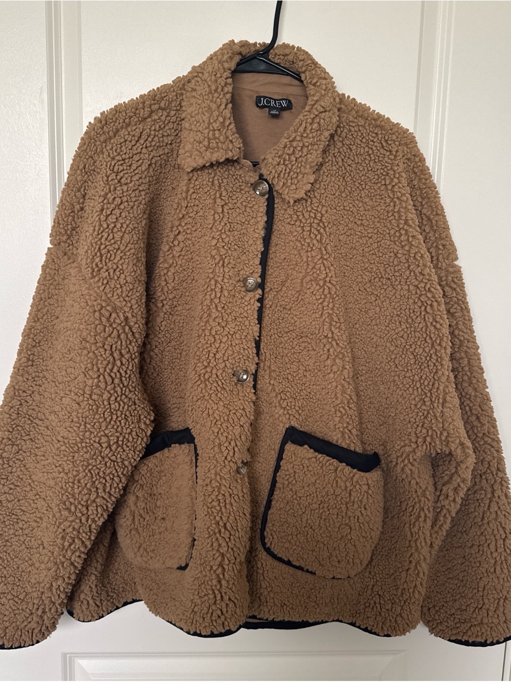 J.Crew Camel Teddy Jacket